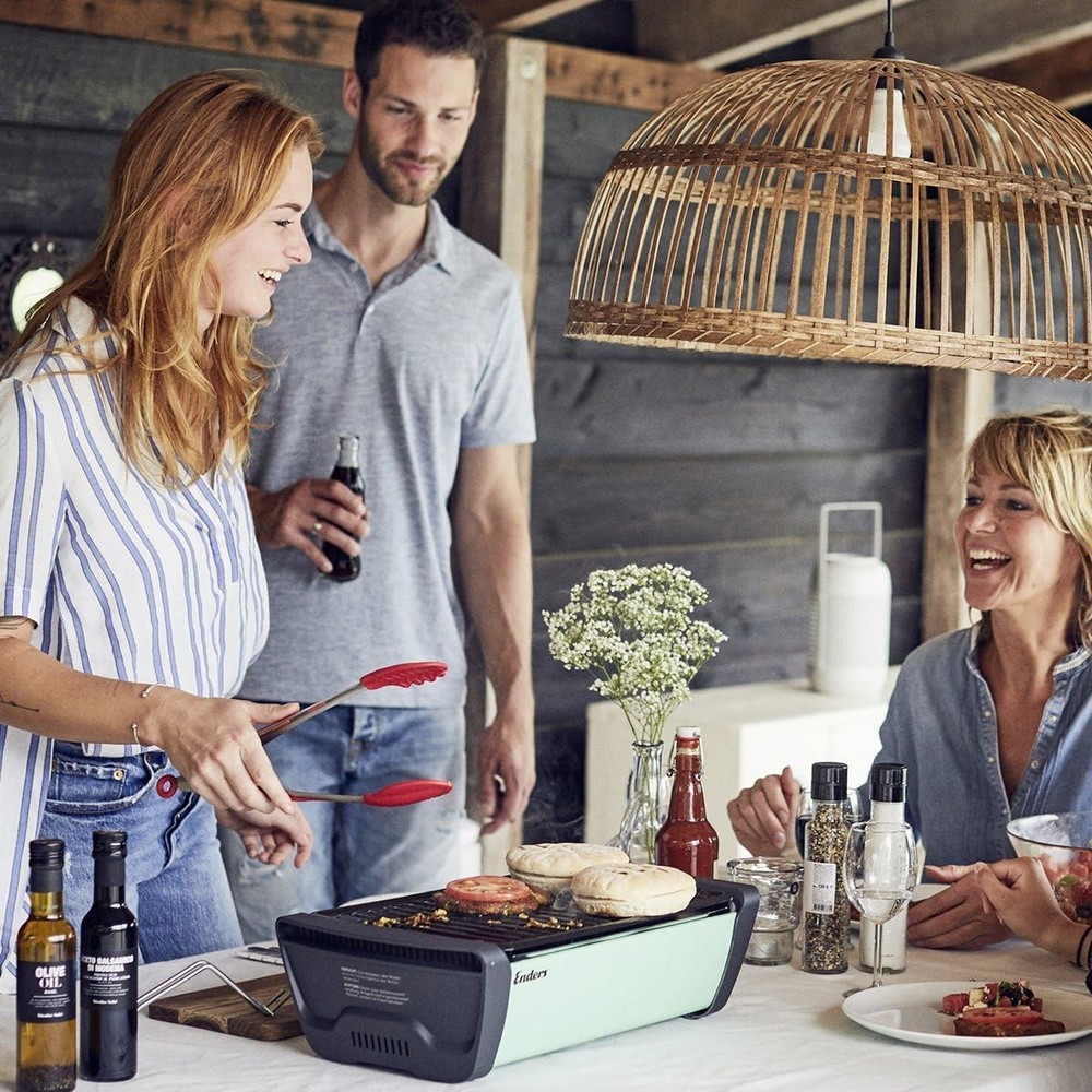 Бездымный настольный угольный гриль Enders Aurora MINT 1360К